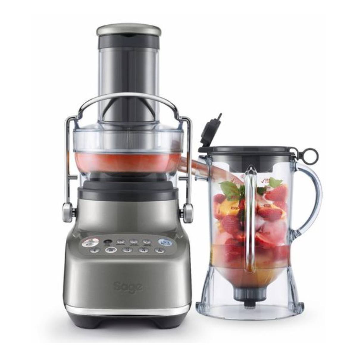 SAGE SJB615SHY2GUK1 3X Bluicer Juicer Smoked Hickory