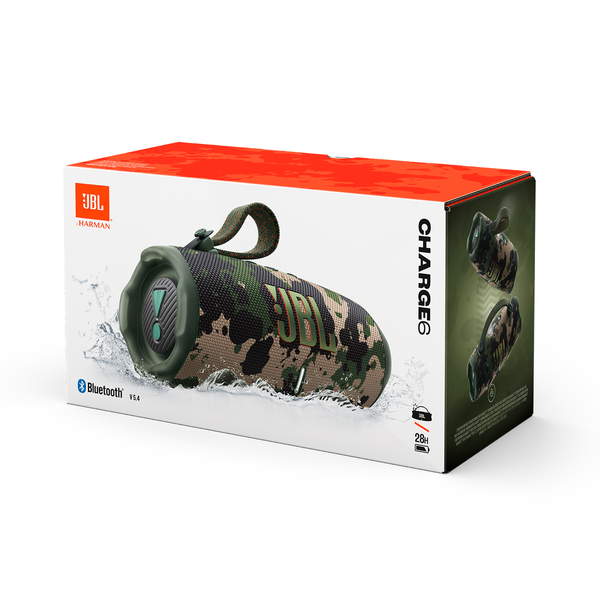 JBL Charge 6 Bluetooth Speaker Water/Dust proof IP67 Powerbank Squad