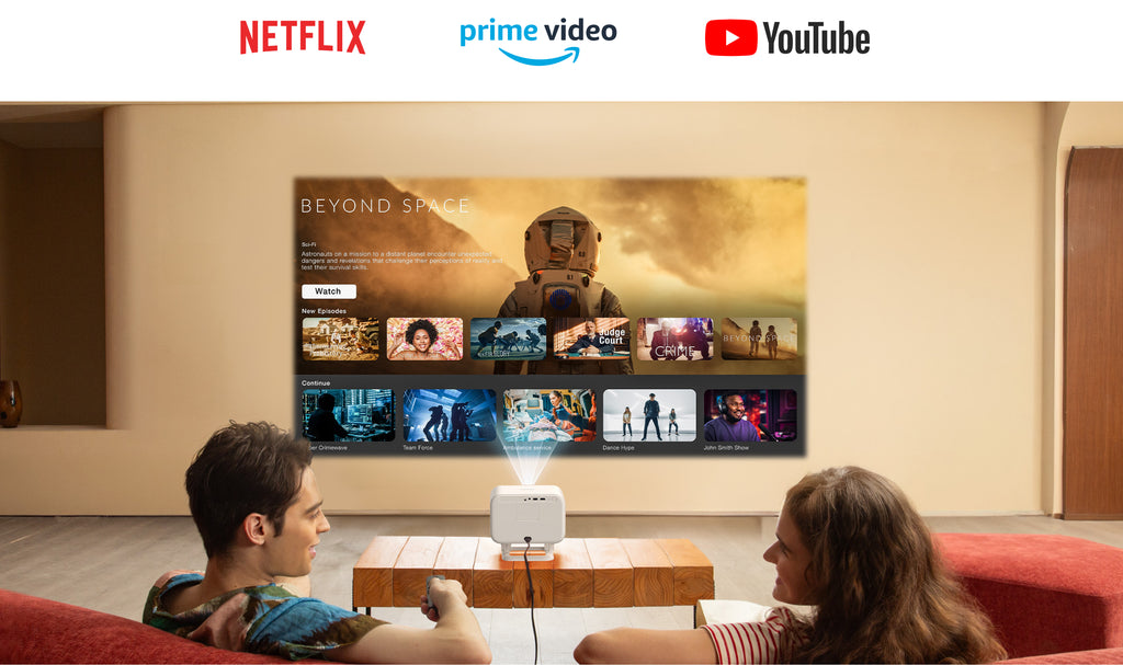 Yaber L2 Plus Full HD Smart TV Projector 700 Lumens JBL Sound WiFi6/BT Auto Focus