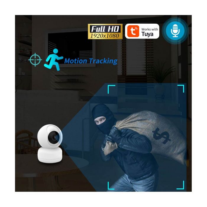 Tuya/Smart Life Wifi Smart Camera 2MP, SD Card