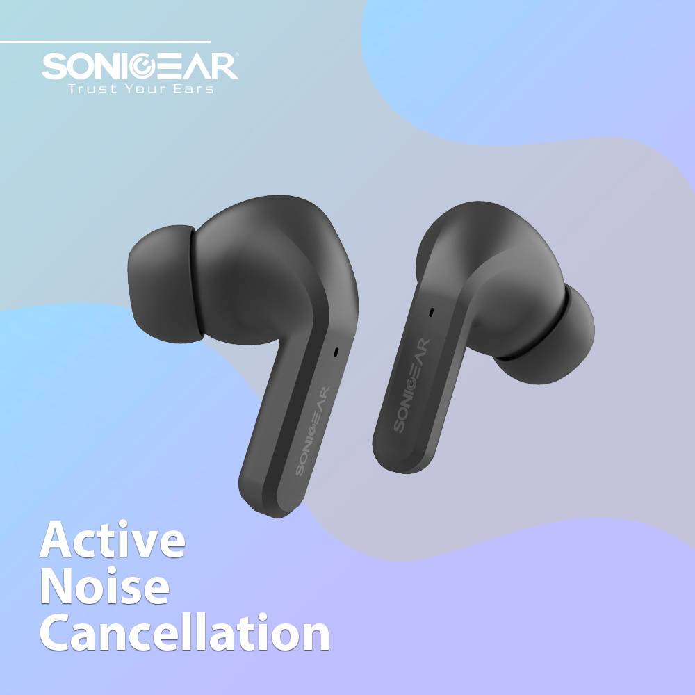 SonicGear EARPUMP TWS 12 ANC Sweatproof Earphones Black