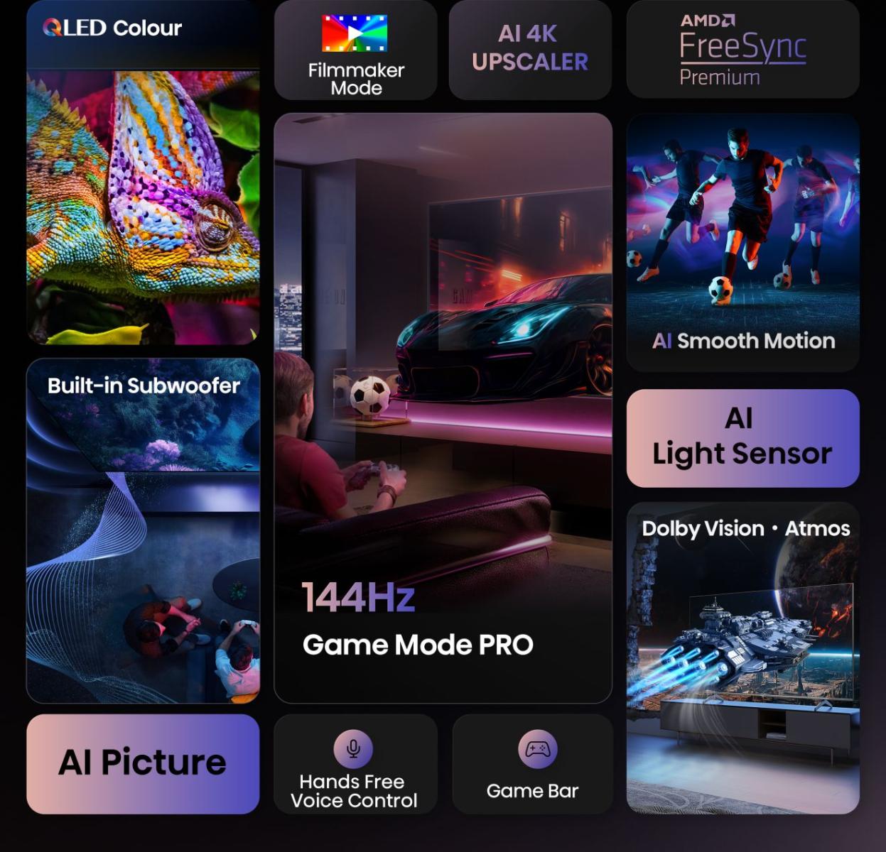 Hisense 100E7Q PRO 100'' 4K Smart QLED 120hz TV