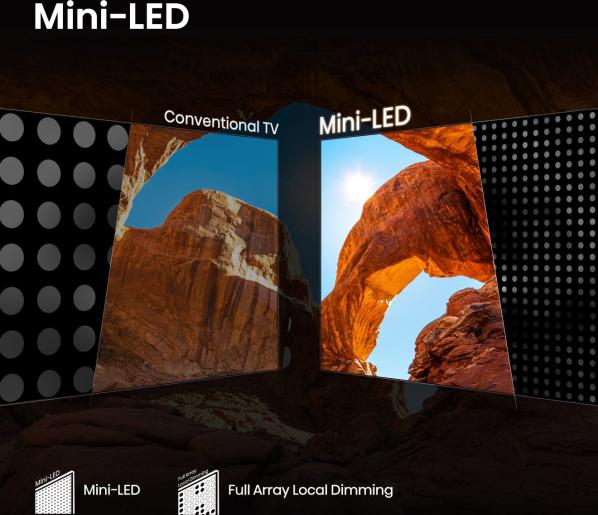 Hisense 85U7Q 85'' 4K Smart QLED MINI LED 144hz TV