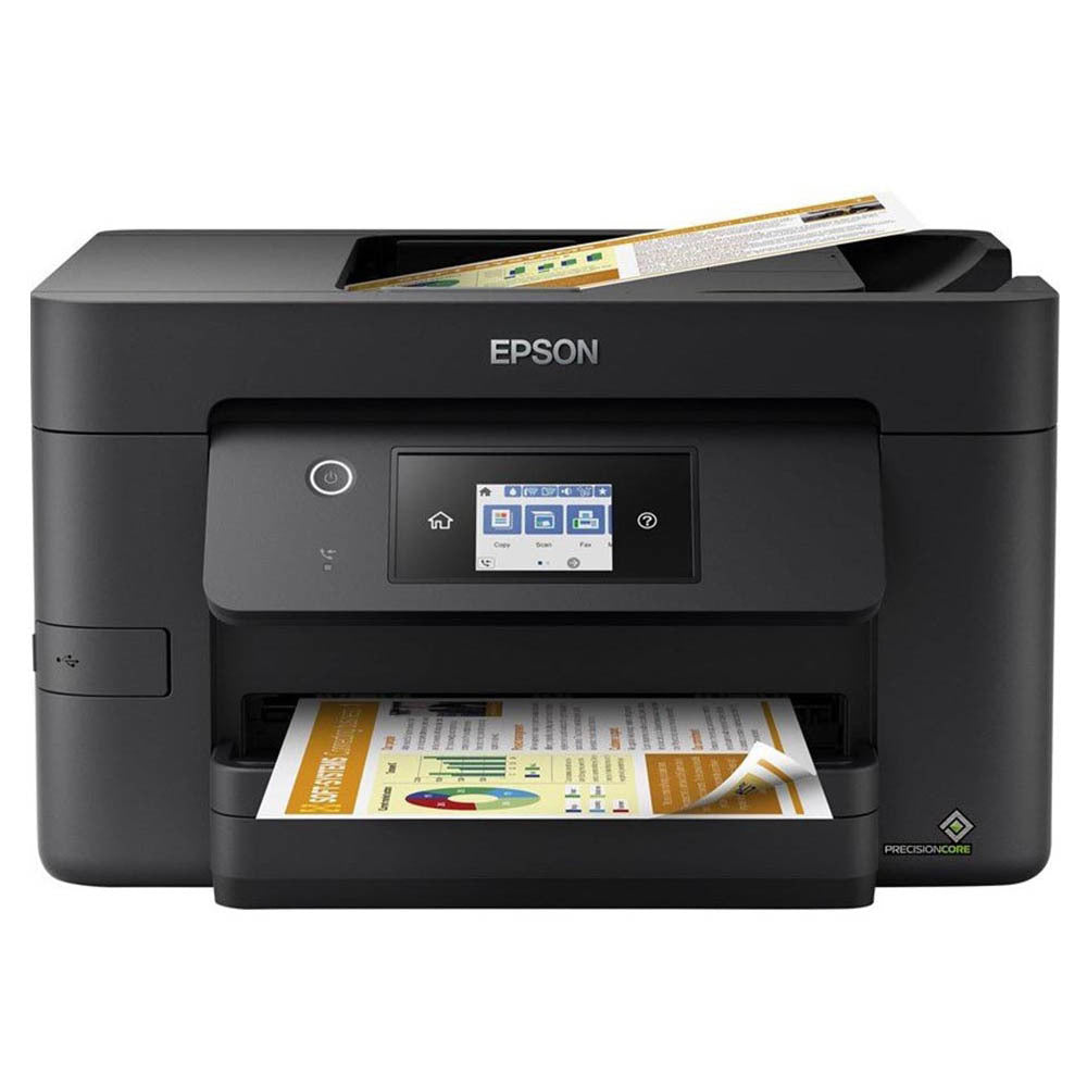 EPSON PRINTER ALL IN ONE INKJET COLOR BUSINESS WF-3820DWF A4, PRINT, SCAN, COPY, FAX, 35PPM (B), 21PPM (C), 4.800 X 2.400 DPI, DC:26K, DUPLEX, USB, WiFi, ADF, WiFi DIRECT, LAN