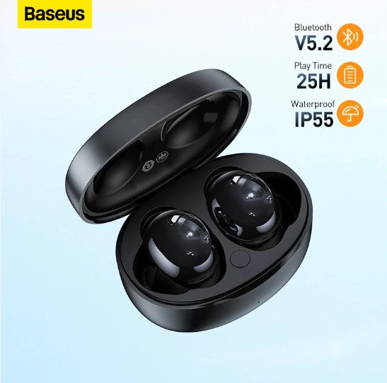 Baseus E2 Headphones In Ear TWS Bowie Black