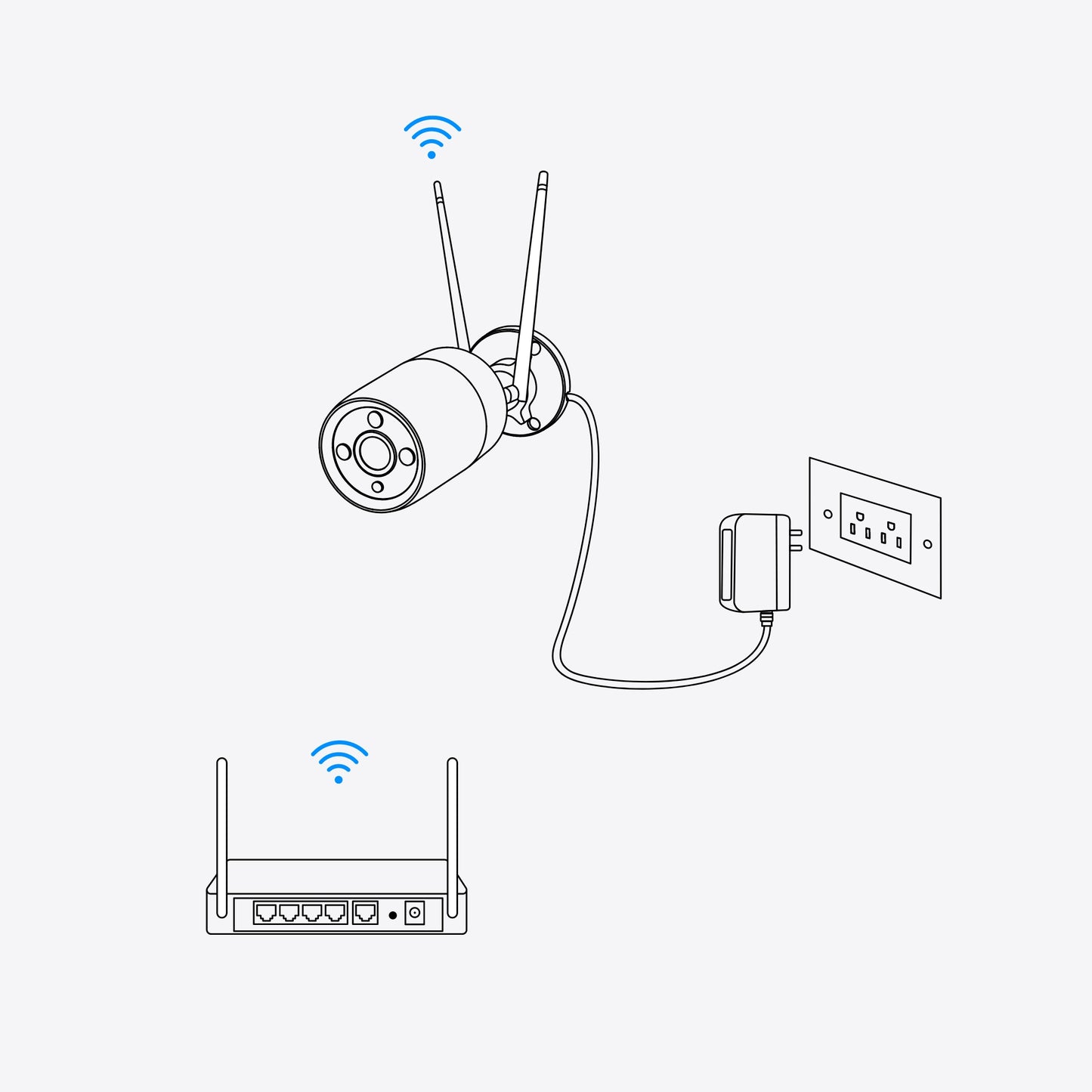 Reolink WIFI Indoor PTZ Camera 4MP E1 PRO (E330) White
