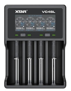 XTAR VC4SL 3A Charger w/Display 4-Slots Lithium/NIMH 10440 to 32650