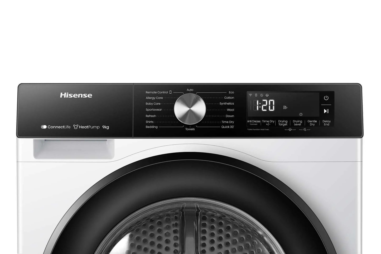 Hisense DH3S902BW3 Tumble dryer, 9kg, White