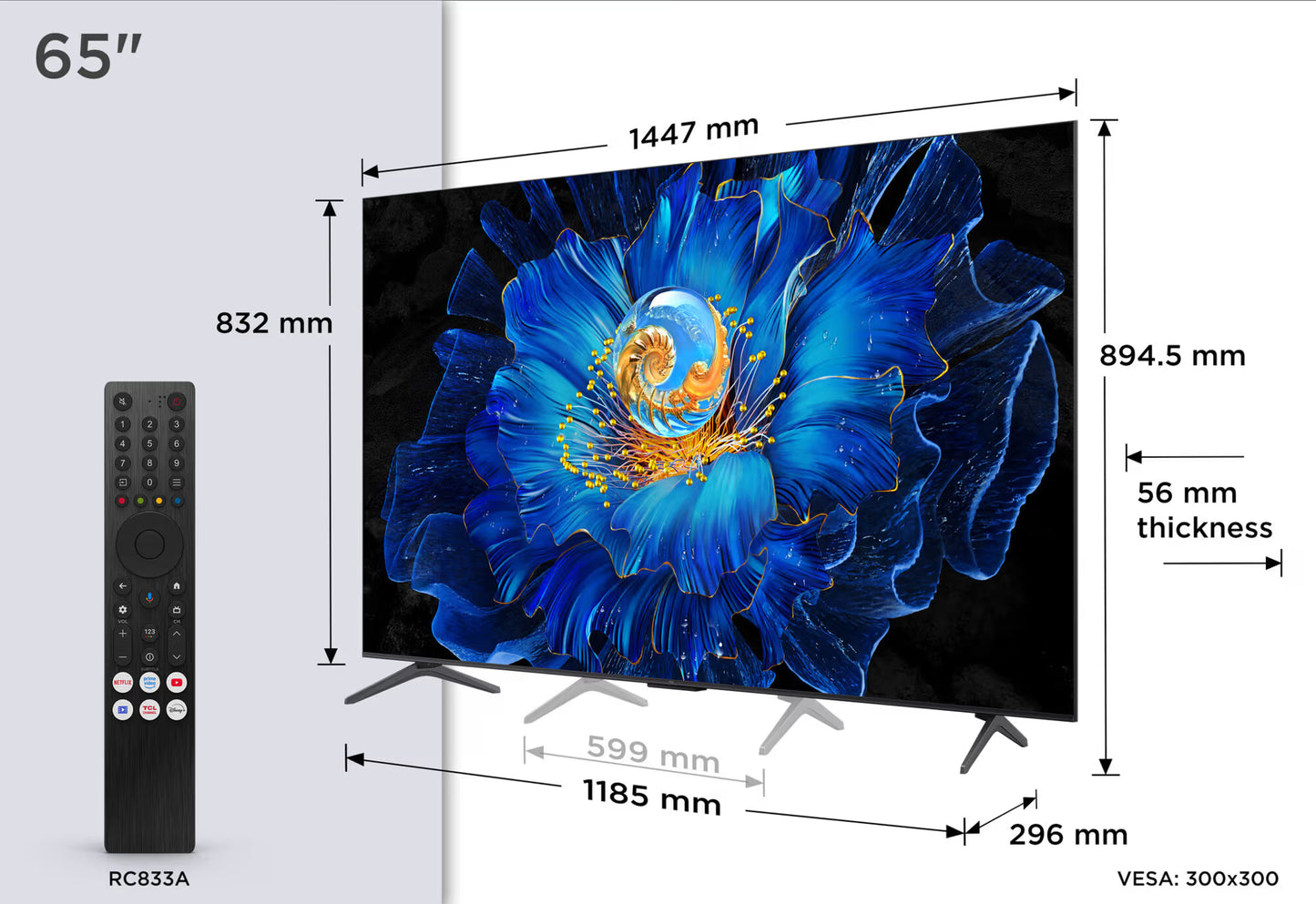 TCL 65MQLED70K 65" QD-Mini LED 4K TV