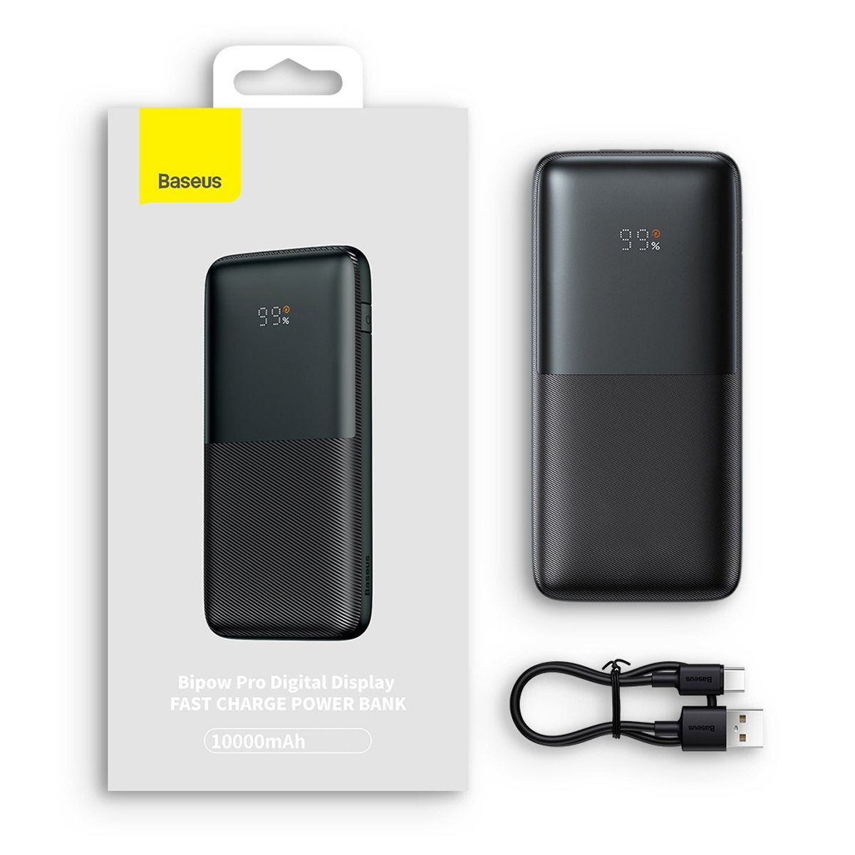Baseus Powerbank 20W 10000mAh Display Bipow Pro Black