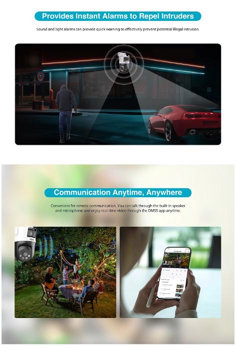 Dahua IP 3.0MP Wifi PT Dual Illumination Dual-Lens P3D-3F-PV