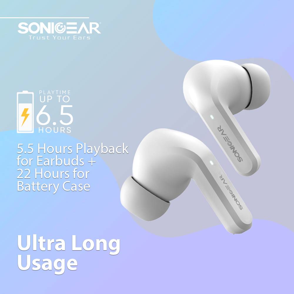 SonicGear EARPUMP TWS 12 ANC Sweatproof Earphones Black