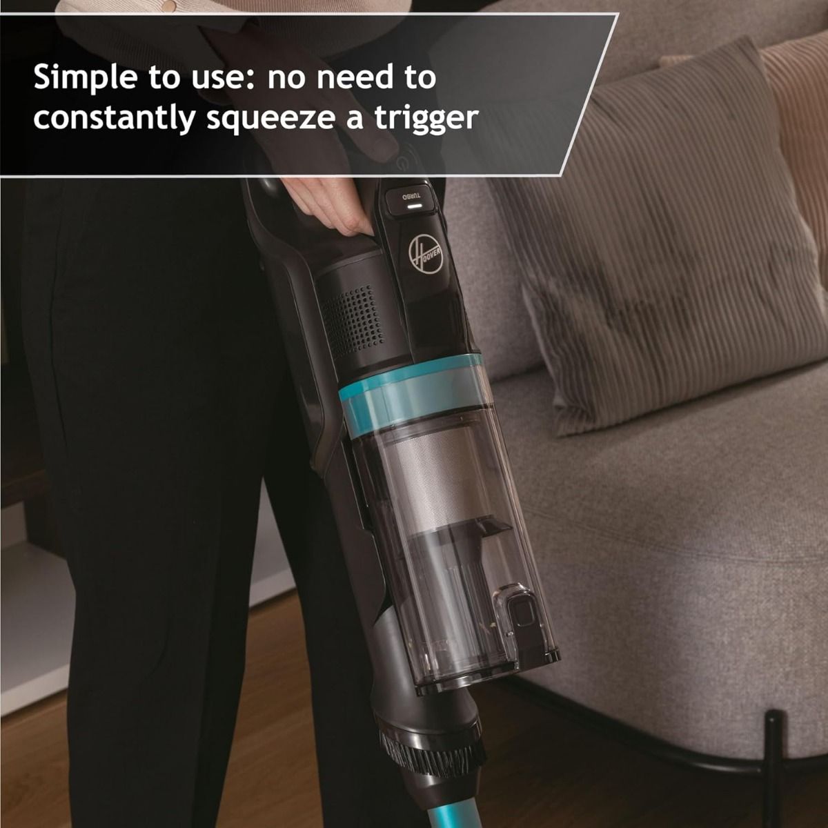 Hoover HF1P10P Cordless Vacuum Cleaner, Pet, 0.7L, Flexi Tube