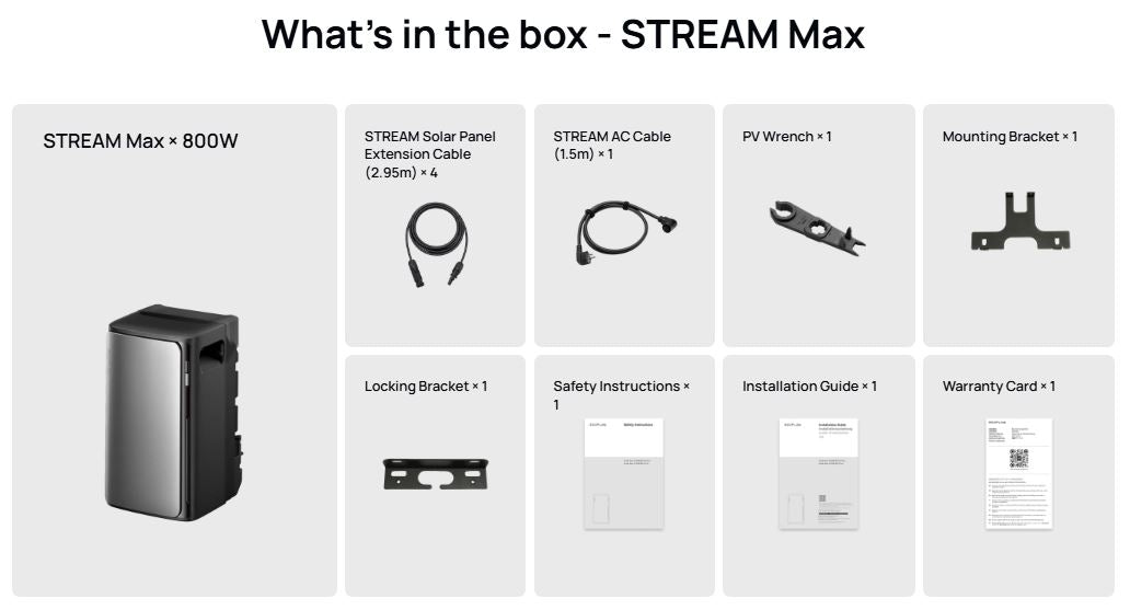 EcoFlow STREAM MAX Battery-2KWh AC-2300W PV-1000W AC-2300W
