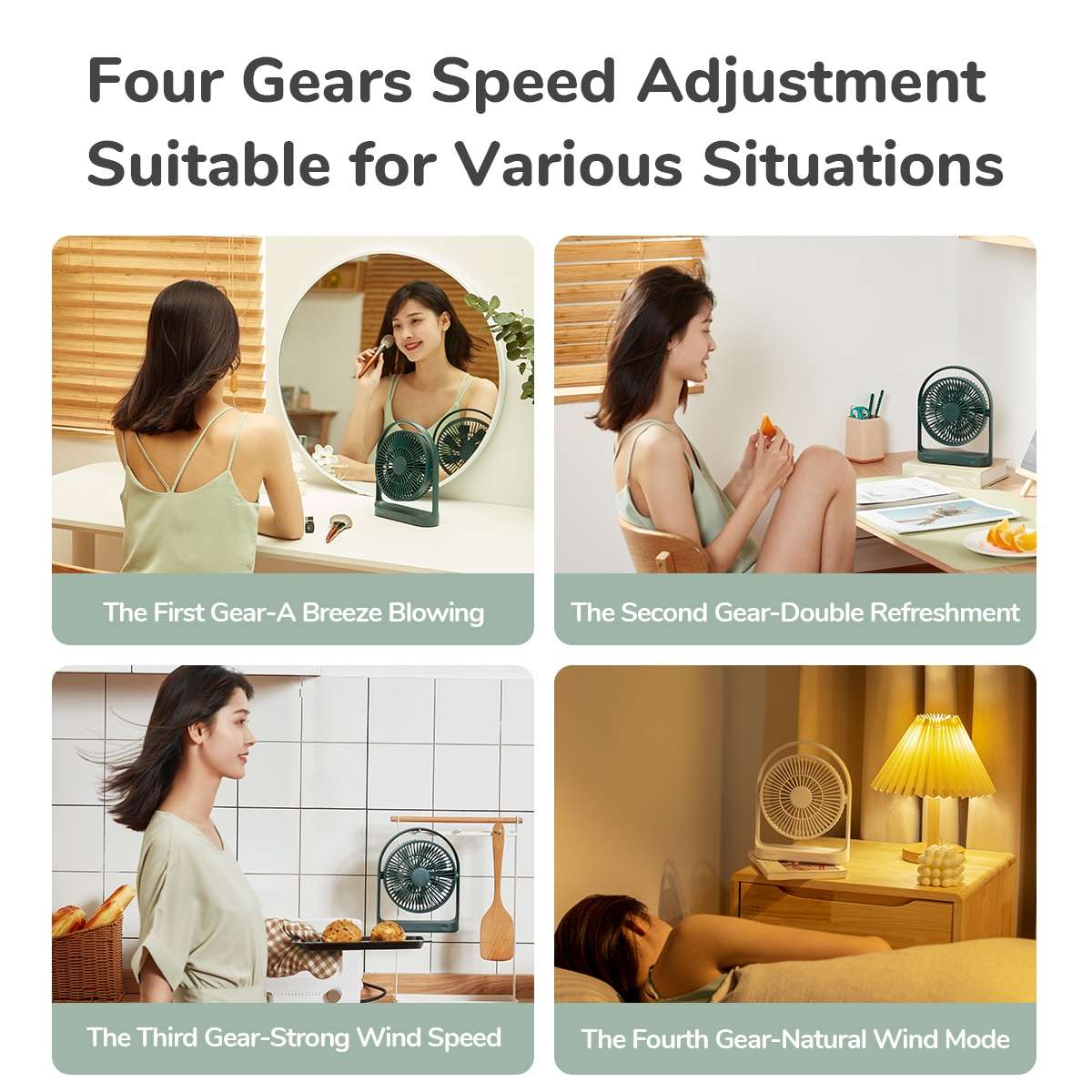 Jisulife Desktop Portable Fan FA19A White