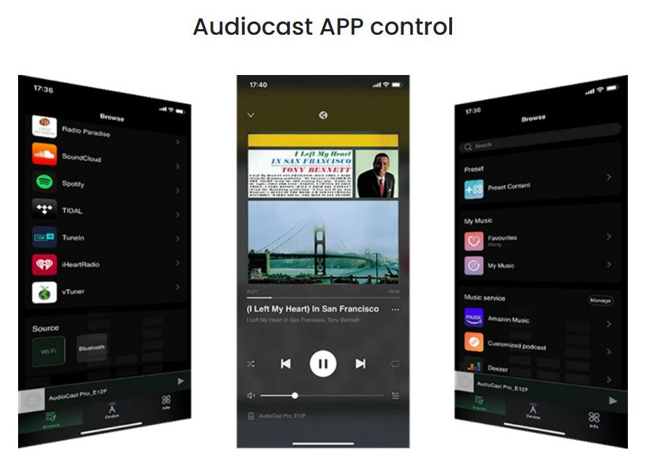 iEast Audiocast M20 WiFi+BT Multiroom Audio Receiver