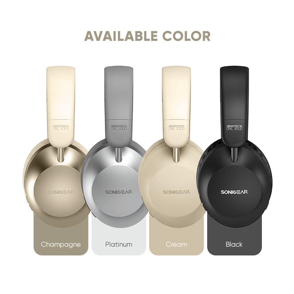 SonicGear AIRPHONE DNC3000 Headphones Bluetooth Black