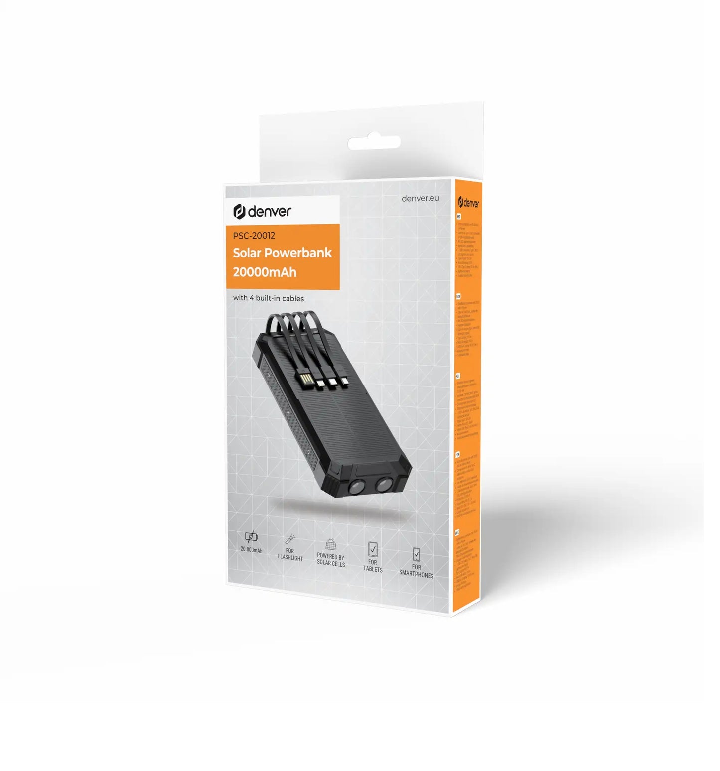 Denver PSC-20012 Powerbank 20000mAh Solar