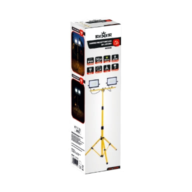 Rexer RX08052 Floodlight with Tripod Mains Powered 4000k 2 x 50W / 5500 lms