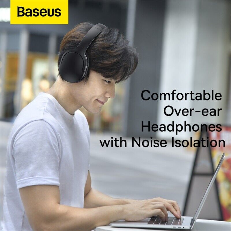 Baseus D02 Pro Encok Wireless Headphone Black