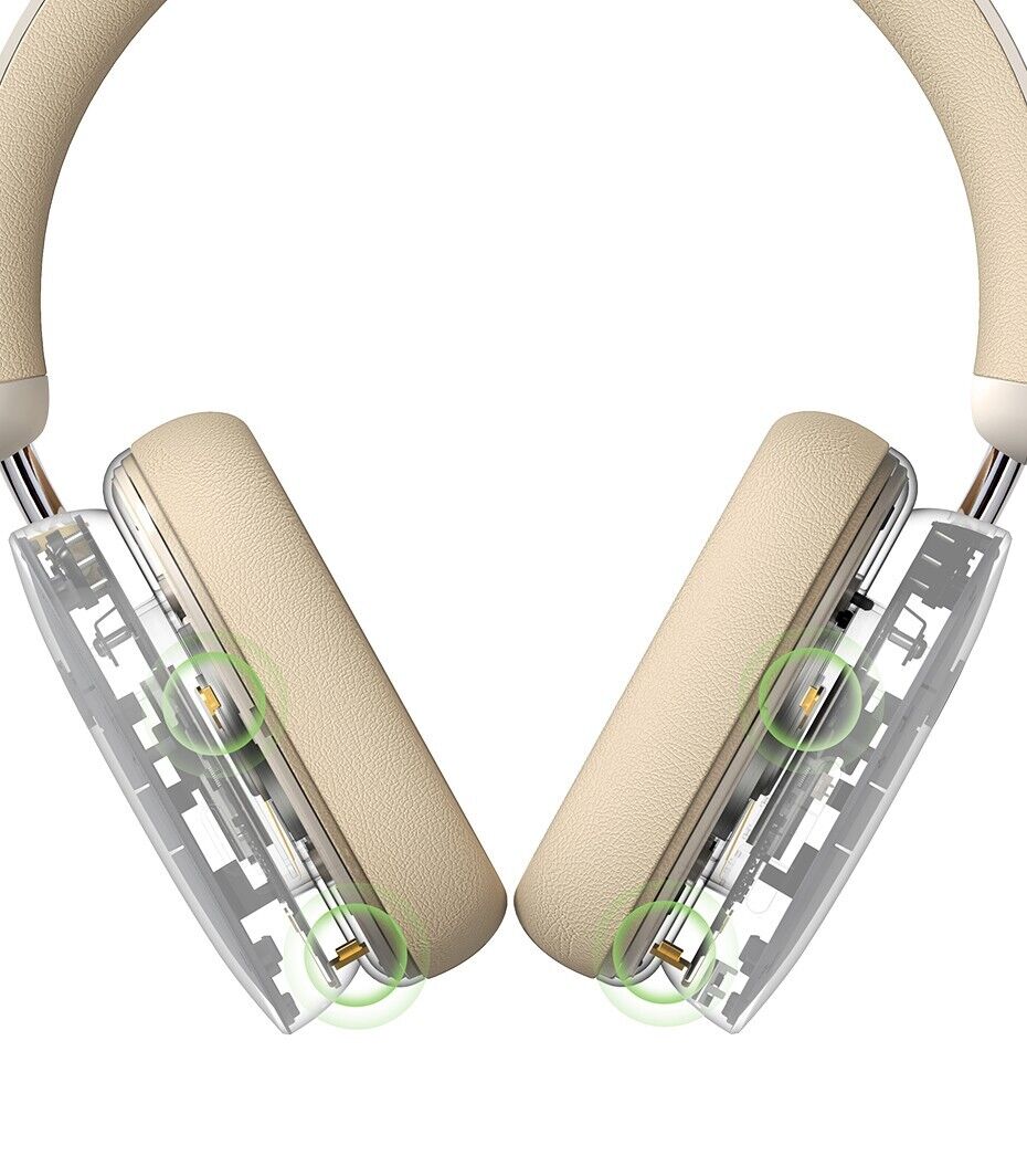 Baseus Bowie H1 Noise Cancelling Wireless Headphones White