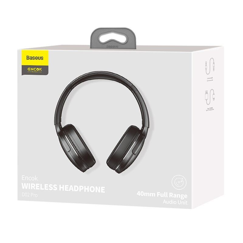 Baseus D02 Pro Encok Wireless Headphone Black
