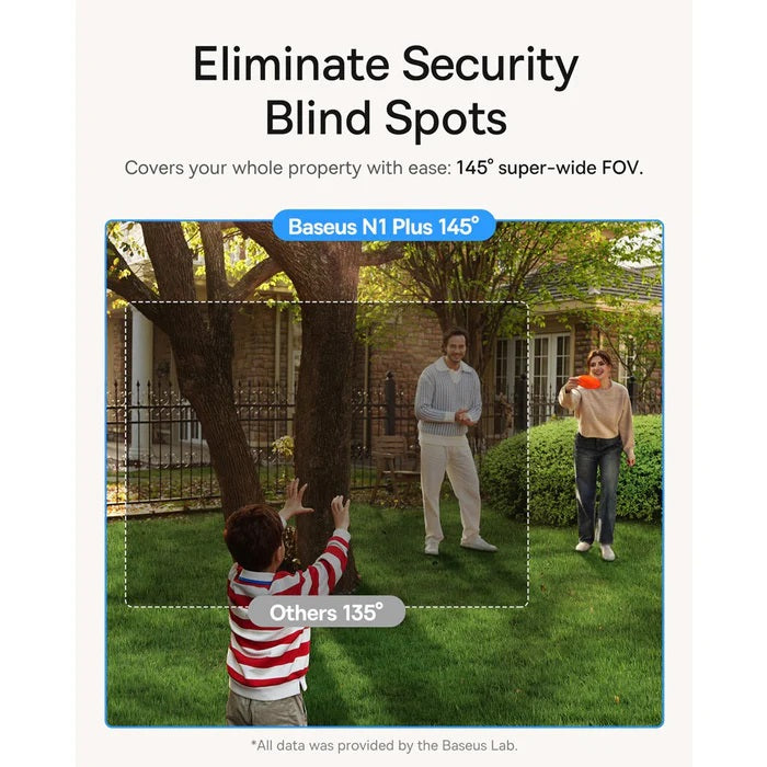 Baseus Security N1 Plus Outdoor Camera 2K Full Color White (Add On)