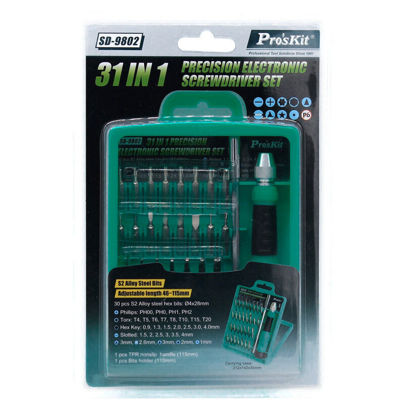 Proskit SD-9802 Screwdriver Precision Set of 30pcs