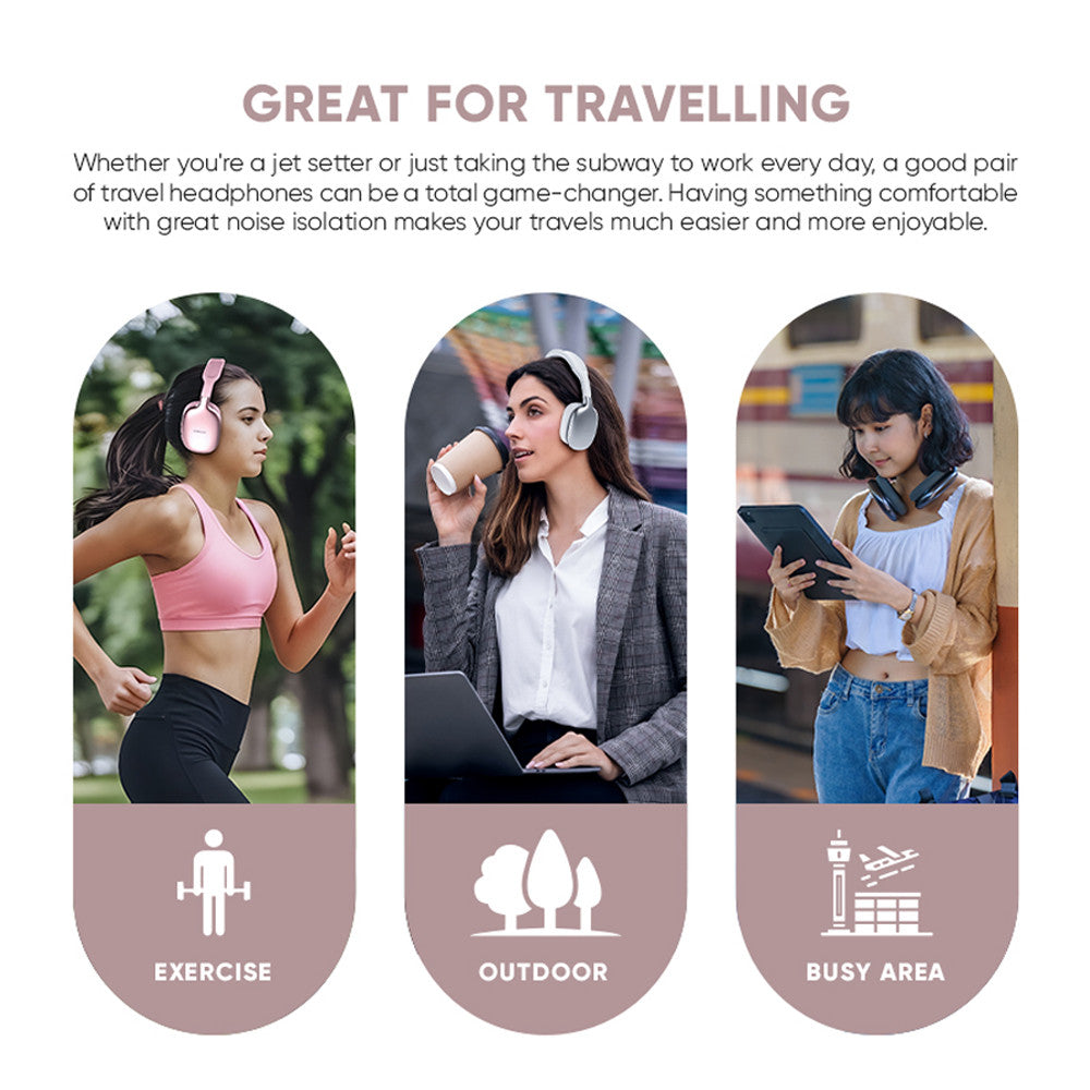SonicGear AIRPHONE 6 Headphones Bluetooth Champagne Gold