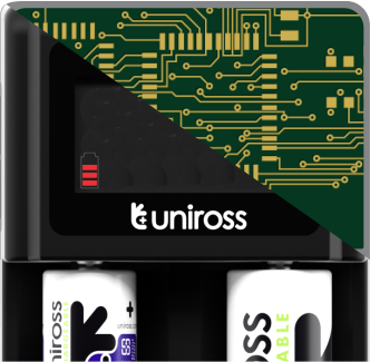 Uniross UCX006 Compact Smart Charger for NiMH and Lithium Batteries