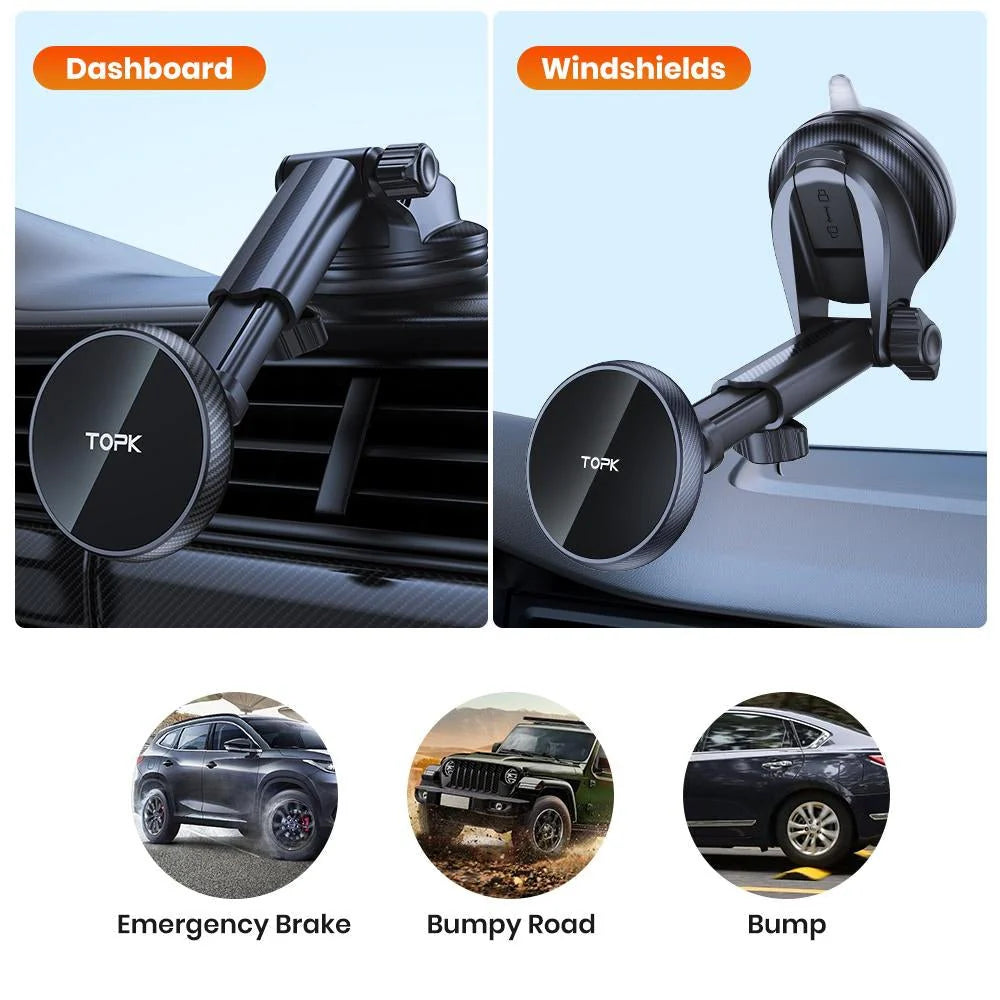 TOPK D49N Magsafe Phone Mount For Car Dashboard