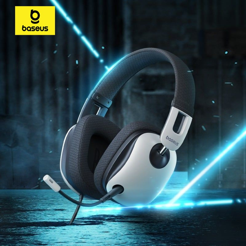 Baseus GoPlay 1 Max Headphones Wired Gaming 3.5mm White