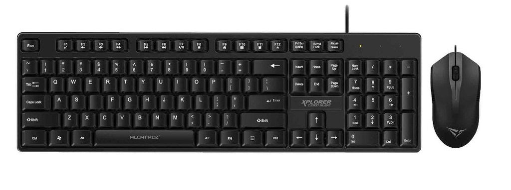 Alcatroz XPLORER C3300 Wired Keyboard & Mouse Black