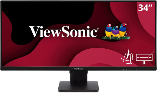 ViewSonic VA3456-MHDJ UltraWide Monitor VA 34'' 21:9 WQHD 2K IPS Panel