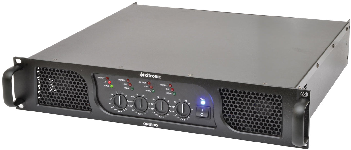 Citronic QP1600 4x400W Quad Power Amplifier 172.241UK