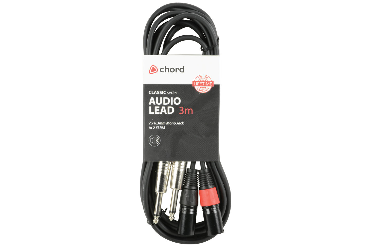 Chord Classic 2XLRM-2x6.3MM 3.0m 190.035UK