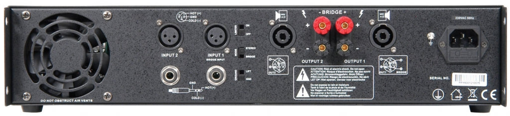 Citronic PPX600 2U Amplifier 2x200W RMS 172.206UK