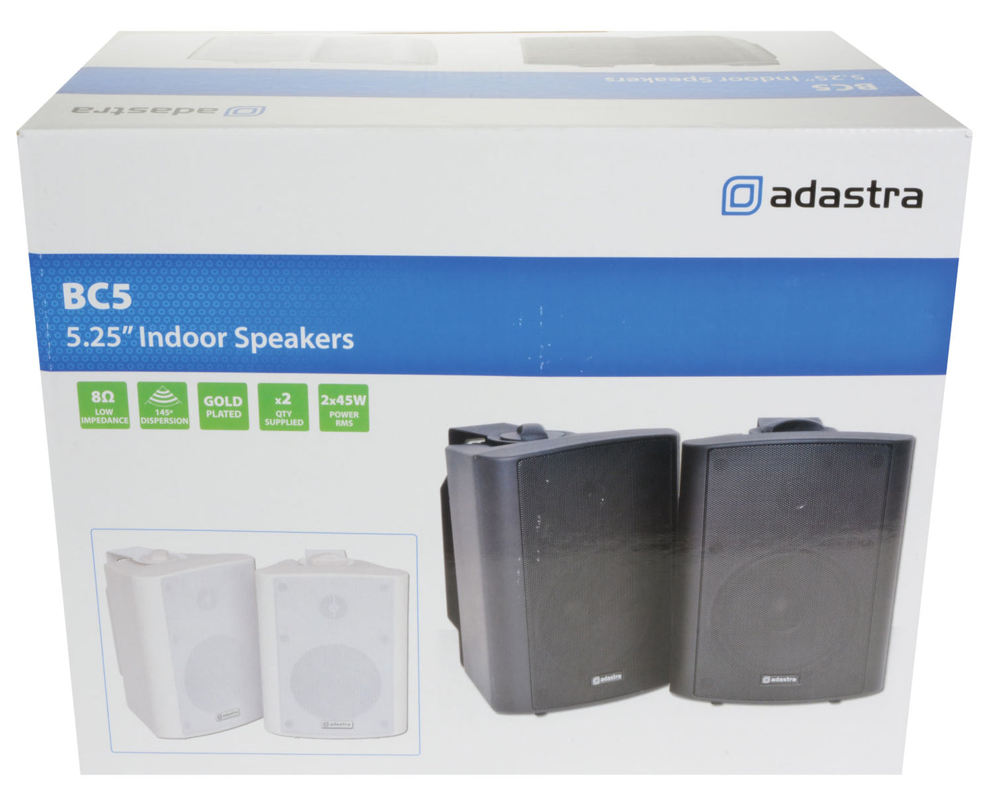 Adastra BC5B 5.25'' Indoor Speakers Black 100.905UK (PAIR)