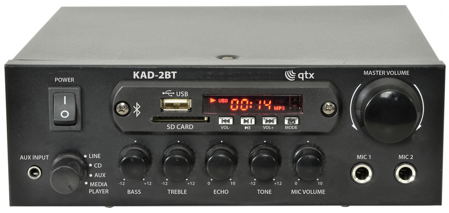 QTX KAD-2BT Amplifier USB/FM/BT 50W 103.122UK