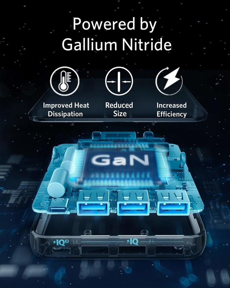 Anker PowerPort Atom III Slim Charger 4 Ports 65 Watt