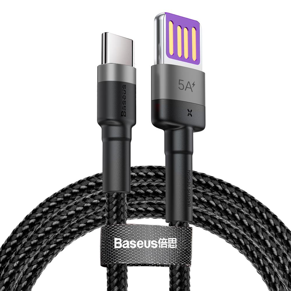 Baseus PB1964Z-2 Cafule HW Type-C Cable 5A 1m Grey-Black