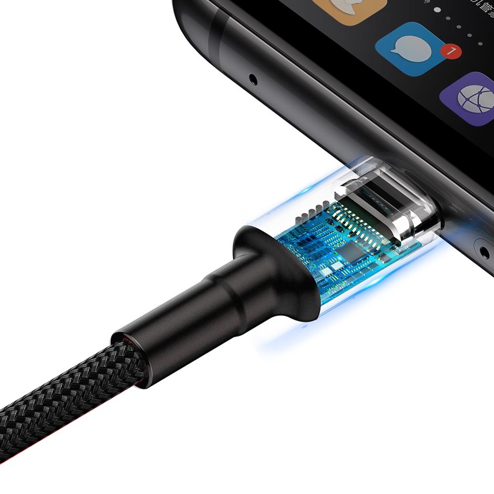 Baseus PB1964Z-2 Cafule HW Type-C Cable 5A 1m Grey-Black