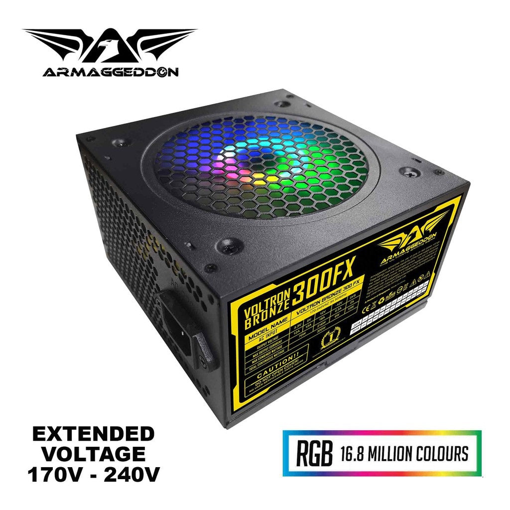 Armaggeddon Voltron 300FX Bronze Gaming 300W Power Supply