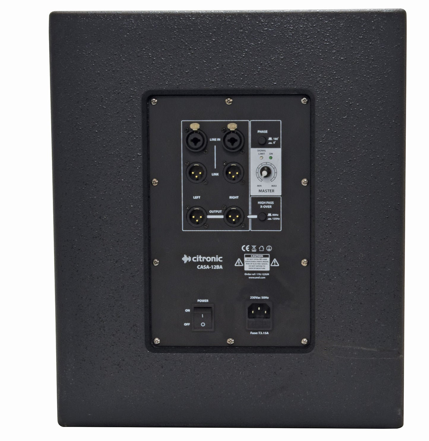 Citronic CASA-12BA Active Subwoofer 400W RMS 178.122UK
