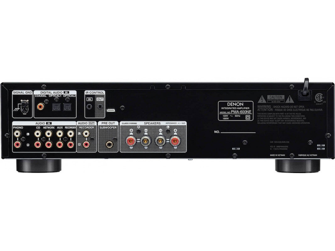 Denon PMA-600NE Integrated Amplifier with 70W Power per Channel and Bluetooth Support
