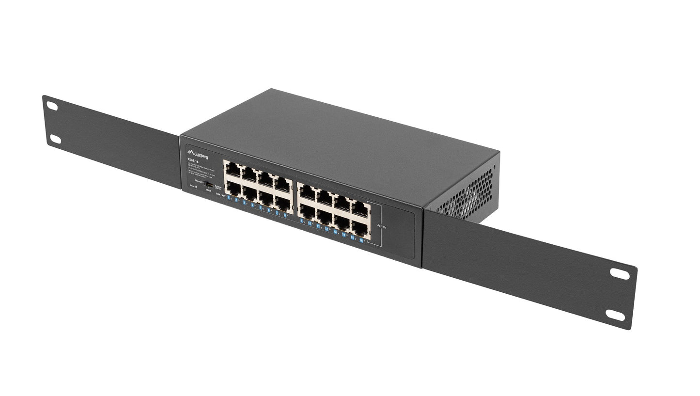 Lanberg RSGE-16 16 Port Gigabit Ethernet Switch Rackmounted