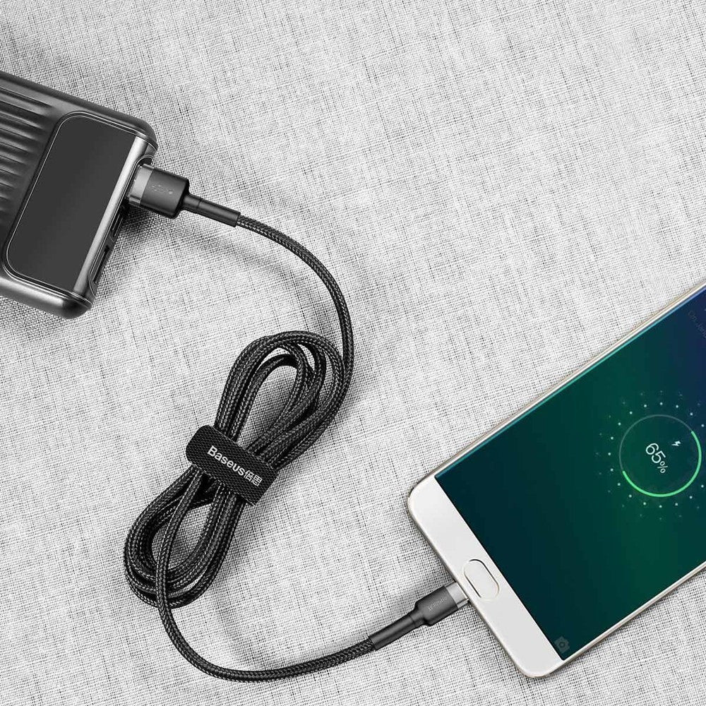 Baseus Cable MicroUSB to USB-A Cafule Braided 0.5m Blk-Gr