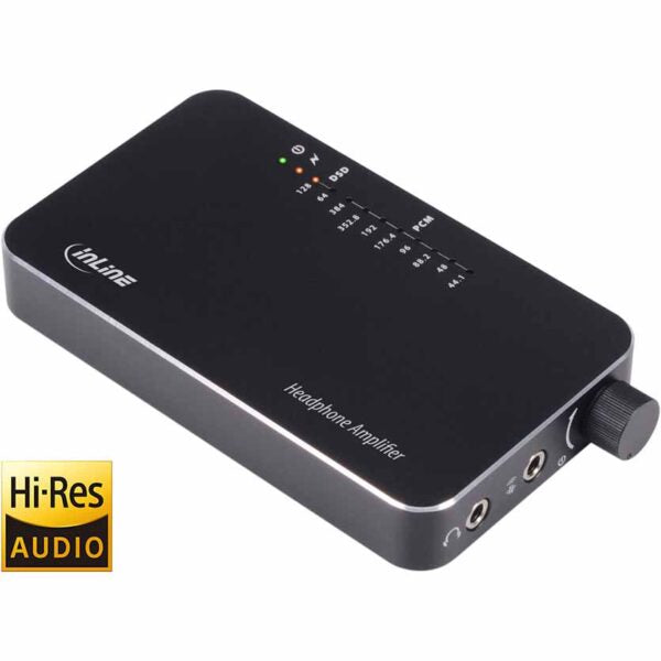 INLINE 99205i MOBILE AMPLIFIER USB HI-RES AUDIO/HEADPHONE AMPLIFIER 384KHZ/32BIT