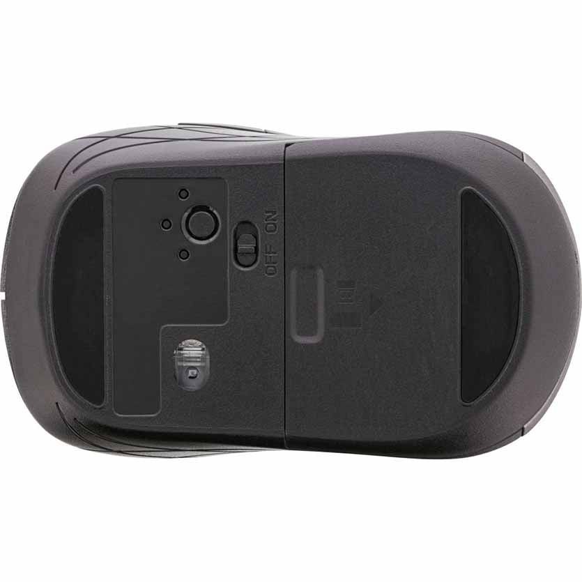 INLINE 55363 MOUSE 3 IN 1, BLUETOOTH + 2x 2.4GHz, 5 BUTTONS GREY/BLACK
