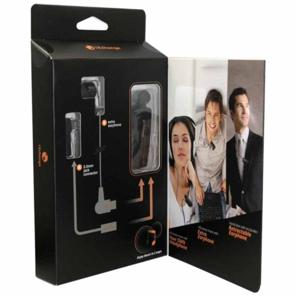 iXCHANGE UA28SE-V BLACK HEADSET BLUETOOTH RETRACTABLE